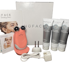 NuFACE Trinity ELE Lip Eye Facial Toning Device Coral Crush Pink Primer Gel