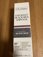 OceAura Exfoliant Black Rice Ampoule Rice Bran Water /Niacinamide Radiant Boost