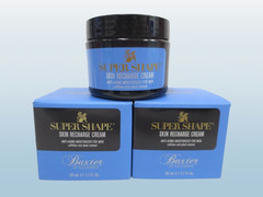 BAXTER SUPER SHAPE SKIN RECHARGE CREAM ANTI-AGING MOISTURIZER FOR MEN 1.7 OZ 2PC