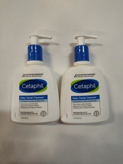 2 Cetaphil Daily Facial Cleansers – 8 Oz – Normal To Oily Skin
