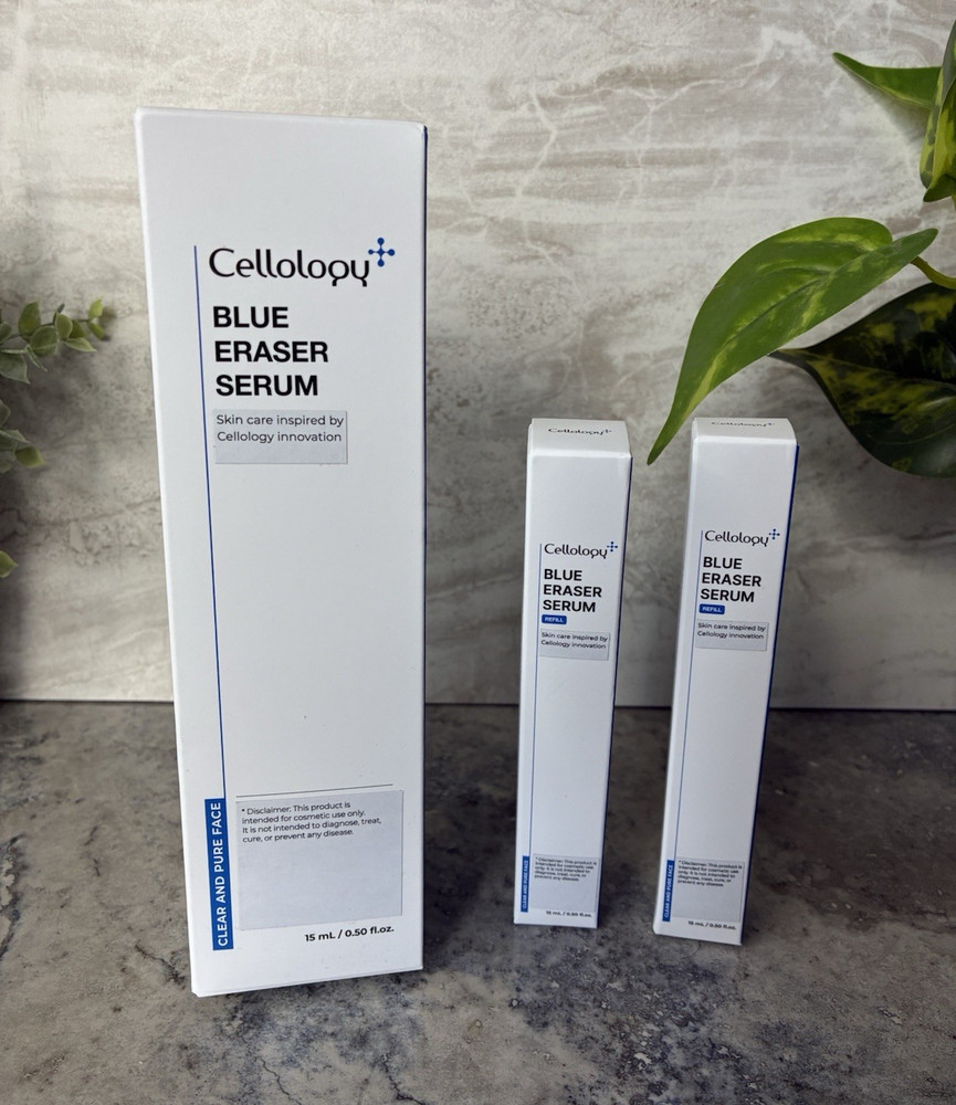Cellology Blue Eraser Serum Moisturizer Serum for Face, Unisex 0.50 fl oz