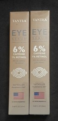 2X NIB TANTEA Eye Serum 6% Caffeine 1% Retinol 360 Degree Roller 0.68oz Exp 1/28