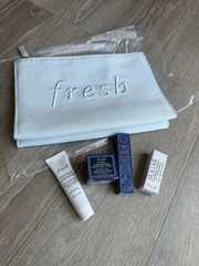Fresh Skincare Set with Blue Pouch- travel set
