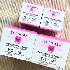 SEPHORA choose SUPER GLOW SERUM FIRMING BRIGHTENING EYE CREAM DAY HYDRATOR MASK