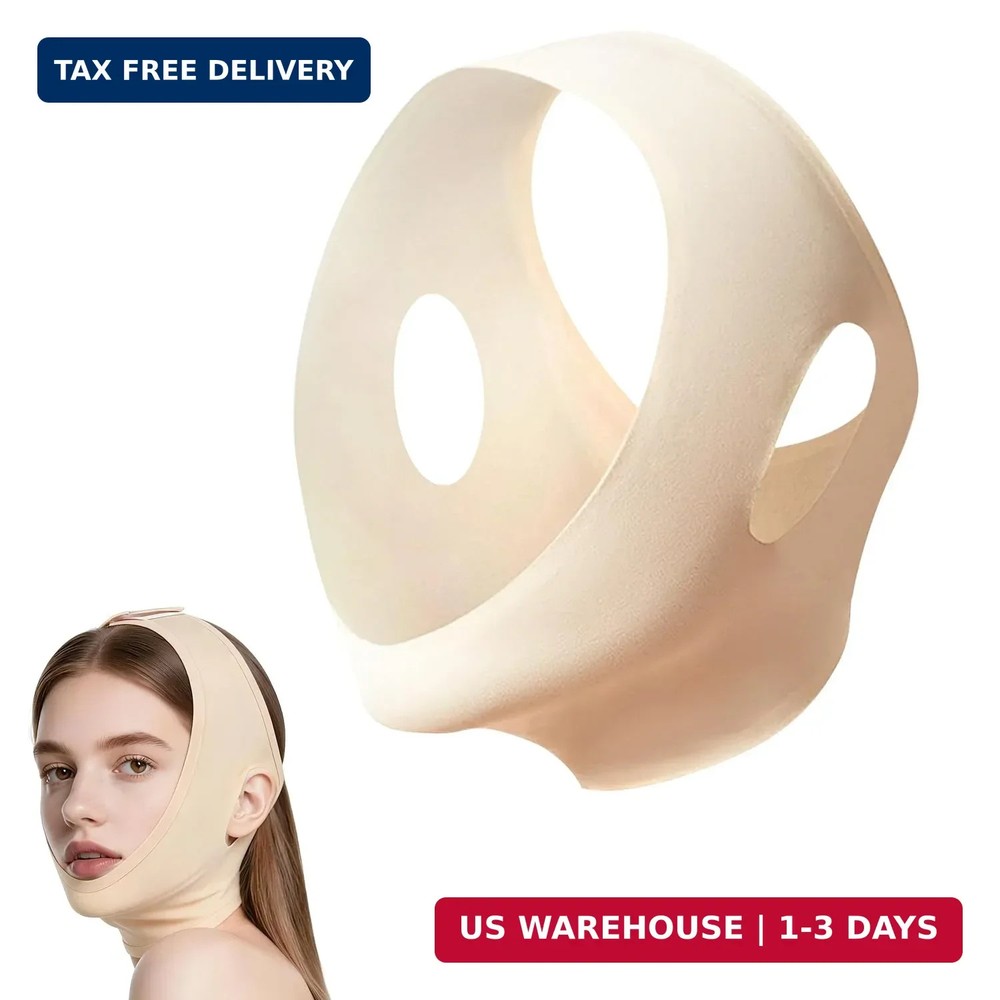 Collagen Face Sculpt Wrap, Skin-Friendly and Breathable, Reusable Face Mask for
