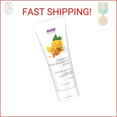 NOW Foods Solutions, Vitamin C and Sea Buckthorn Lotion, Hydrates, Repairs and N