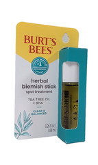 Burts Bees Herbal Blemish Stick Spot Treatment Tea Tree Oil + BHA Acne Treatment