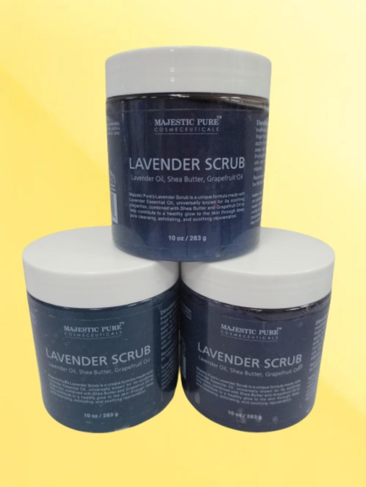 MAJESTIC PURE LAVENDER SCRUB 10 OZ SET OF 3