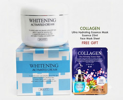 JIGOTT Whitening Activated Cream 100ml Anti-Wrinkle + FREE Collagen Mask