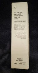 FAST SHIPPING!!! Allies of Skin Multi Acids &Retinoid Brightening Facial 1.7oz