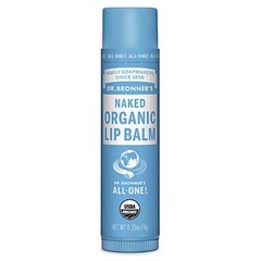 (4 Pack) Dr. Bronner&rsquo;s Magic Soaps Organic Naked Unflavored Lip Balm, 0.15 Ounce