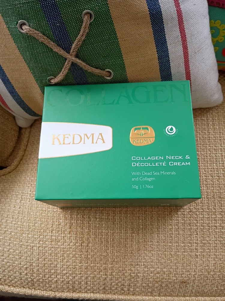 Kedma Collagen Neck & Decollete Cream Dead Sea Minerals Collagen. NIB