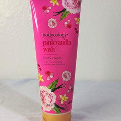 Bodycology Pink Vanilla Wish Body Cream Vanilla 8 oz Shea Butter Paraben-Free