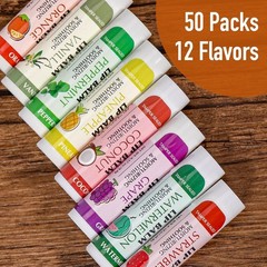 50 Pack Natural Lip Balm Moisturizing Lip Balm for Dry Cracked Lips Moisturizer