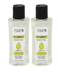 2 Pack Personal Care Vitamin E Beauty Oil, 4 fl. oz, 1500 I.U. Sealed
