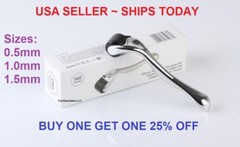 540 Titanium Premium Micro Derma Roller Acne Scars Wrinkles 0.5mm 1mm 1.5mm