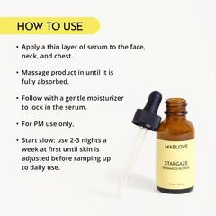MAELOVE Stargaze Enhanced Retinol Serum, Time-Released 0.25 Retinol for Radia…