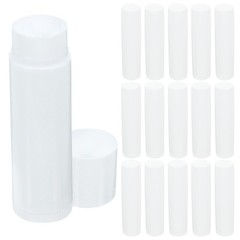 50Pcs Lip Balm Tube with Caps White Empty PP Container Easy Use Push Wheel