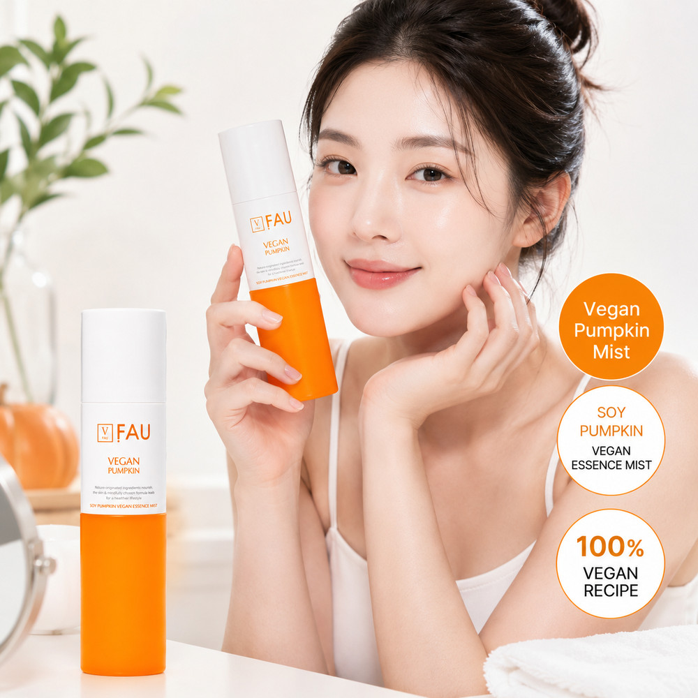 FAU Shiny Pumpkin Vegan Essence Toner Hydrating 130ml(4.4oz)