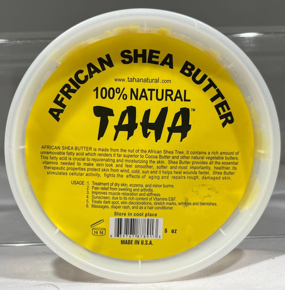 Taha African Shea Butter 100% Natural, 5 oz.