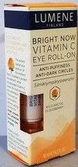 Lumene Bright Now Vitamin C Eye Roll-On Serum Treatment Anti-Aging RARE