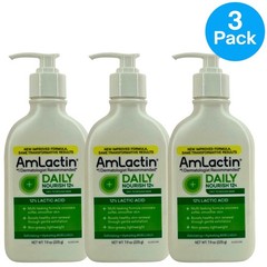 AmLactin Daily Nourish 12% Lactic Acid Lotion Dry Rough Skin 7.9oz 3 Pack New