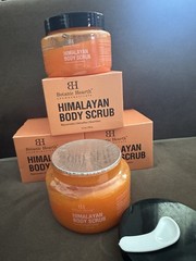 Botanic Hearth Himalayan Body Scrub 12 oz Lychee Scent Exfoliating Sea Salt