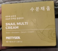 PrettySkin Snail Multi Cream Toner Emulsion Serum Anti-Aging 3.38oz Exp 01/2029