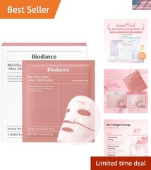 -Collagen Real Deep Mask, Hydrating Overnight Hydrogel Face Mask, Pore Minimi…