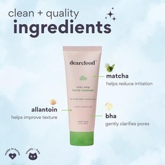 dearcloud Milky Whip Facial Cleanser 5 fl oz, K-beauty, Birthday Gift for Teen
