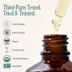 Cliganic Organic Argan Oil 8oz with Pump, 100% Pure – for 8 Fl Oz (Pack of 1)