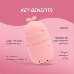 SKIN GYM Ice Roller for Face – Facial Ice Roller for Depuffing & Cooling Skin, C