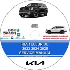 Kia Telluride 2023 2024 2025 Factory Service Repair Manual + Wiring