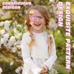 Comfortable Kids Eye Patches for Amblyopia Treatment (Lazy Eye) – Fun Colorfu…