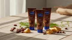 Vaseline All Purpose Cream Cocoa Glow, with Pure Cocoa Butter, 3-Pack, 1.41 FL O