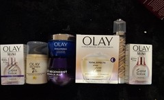 Olay Total Effects Mini Skin Care Set Serum + Moisturizer + Night Cream SPF 30