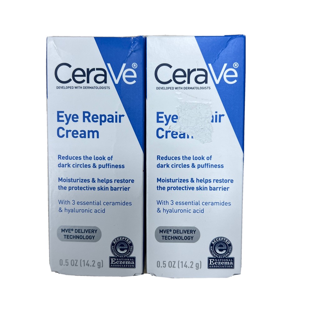 LOT OF 2 CeraVe Eye Repair Cream – 0.5 fl oz