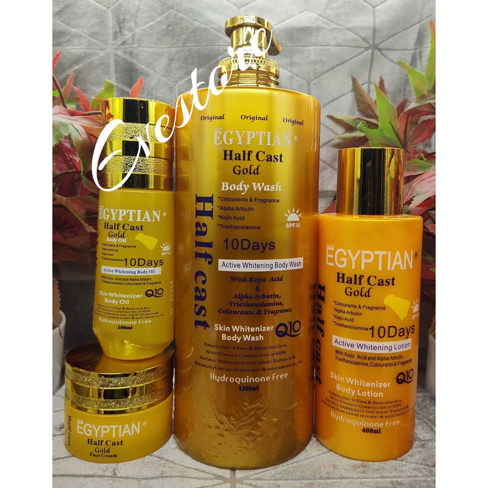 4in1 pure egyptian whitening gold advanced firming, xtra whitening ( Set) 💯 %💪