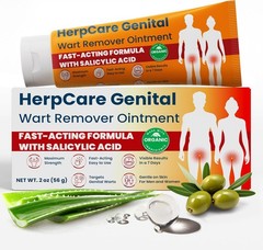 HerpCare Homeopathic Ointment for Cold Sores & Genital Herpes Relief 30g