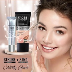 FACESCANADA Strobe Cream Silver 18ml Illuminating & Glowing Makeup Base B943