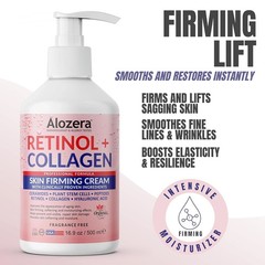 Alozera Skin Firming Retinol Collagen Body Lotion with Stem Cells for Aging Skin