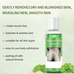 Peeling Oil for Dark Skin, Green Oil, Facial 3.52 Fl Oz (Pack of 1)