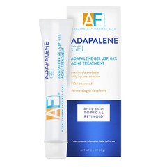 Acne Free Adapalene Gel 0.1%, Once-Daily Topical 0.5 Ounce (Pack of 1), White