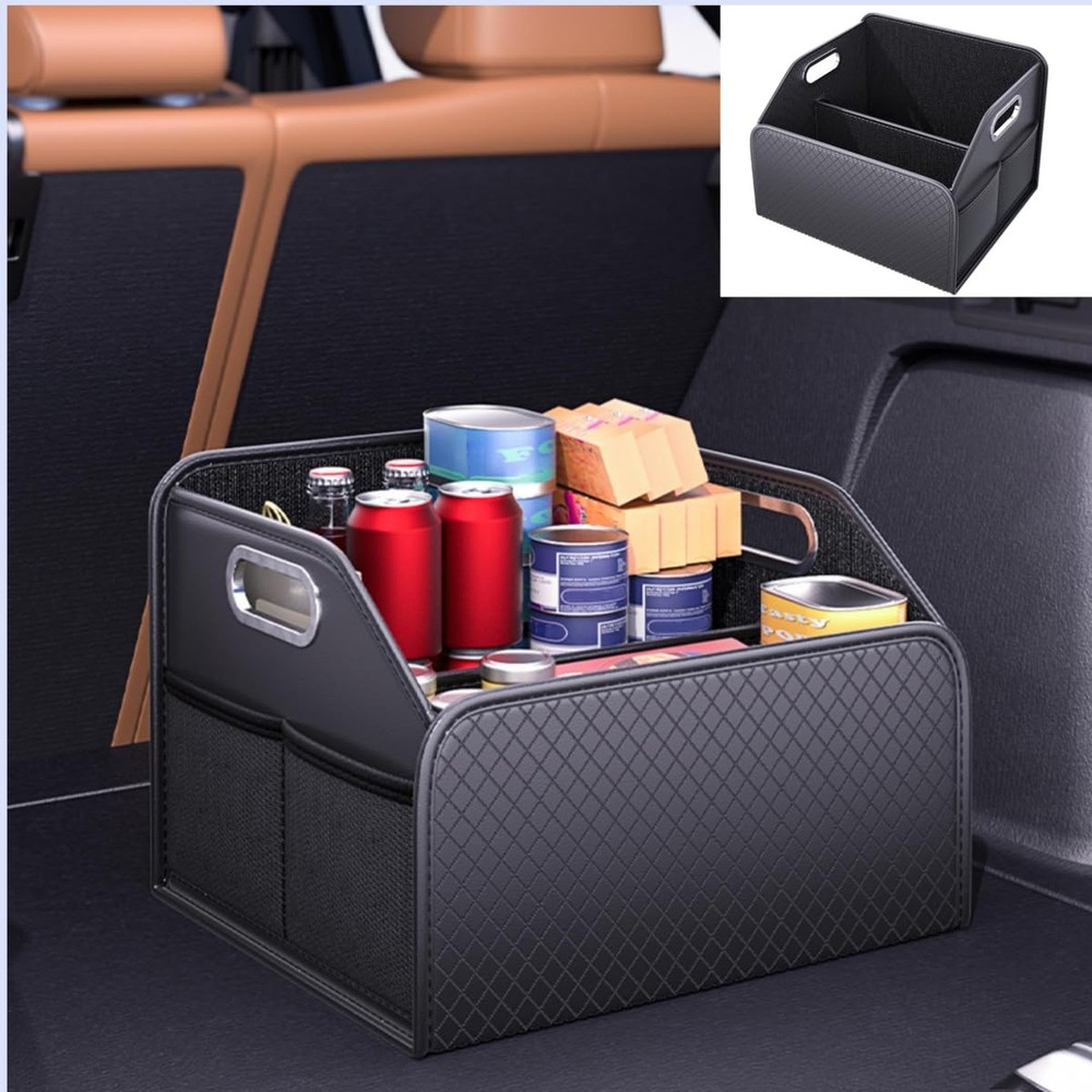 Car Trunk Organizer and Car Storage,Collapsible Multi-Compartment Car Organiz…