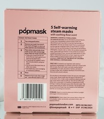 POPMASK LONDON Sleepover 5 self-warming steam masks w/ soothing rose scent $20