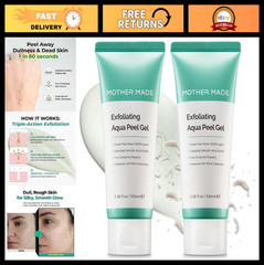 Green Tea Exfoliating Aqua Peel Gel – Pore Care, Gentle Facial Exfoliator, Vegan