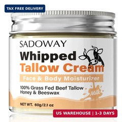 SADOWAY Beef Tallow for Skin: Handmade Beef Tallow for Face – Organic Grass-Fed