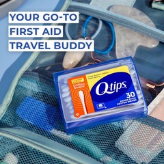 Q-Tips Cotton Swabs, Hygiene Shield Travel Size Toiletries, for 30 Count