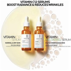 La Roche Posay Pure Vitamin C12 Serum 30ml | Hyaluronic & Salicylic Acid