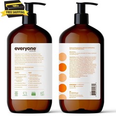 Everyone Nourishing Hand and Body Lotion, 32 Ounce Pack of 2, Citrus and Mint,